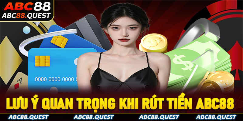 Lưu ý quan trọng khi thực hiện lệnh rút tiền ABC88 